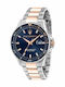 Maserati Sfida Men's Watch 44mm Battery with Metal Bracelet Gold