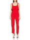 Pepe Jeans Caroli Women's Denim One-piece Suit Red