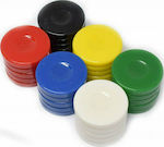 Plastic Checkers for Backgammon 3.7cm 30pcs