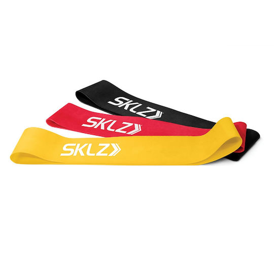 SKLZ Mini loops Minim Benzi de rezistență în formă de buclă seturi 3buc Colorate