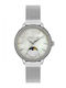 Cerruti Rosara Crystals Γυναικείο Ρολόι 34mm Μπαταρίας με Ασημί Ατσάλινο Μπρασελέ