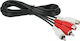 Cable RCA male - RCA female 1.5m S201