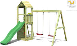 Fungoo Holzturm Spielplatzspielzeug für 3+ Jahre alt