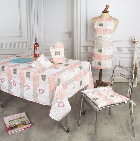 Flamingo Checkered Cotton 6233 Pink 140x140cm