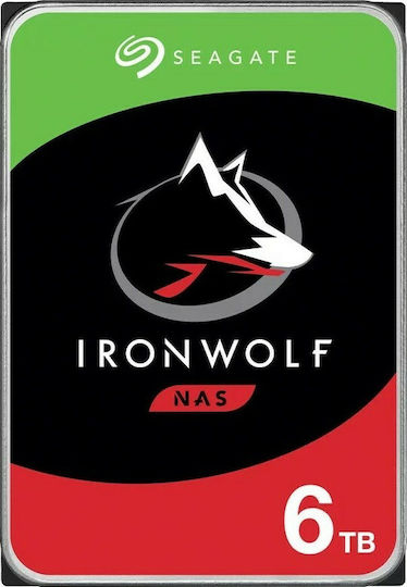 Seagate Ironwolf 6TB HDD Hard Drive 3.5" SATA III 5400rpm with 256MB Cache for NAS