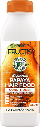 Garnier Fructis Papaya Hair Food Conditioner Reconstruction/Nourishment for All Hair Types 350ml