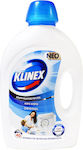 Klinex Υγρό Απορρυπαντικό για Λευκά, Μάλλινα & Χρωματιστά Ρούχα 40 Μεζούρες