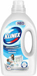 Klinex Υγρό Απορρυπαντικό για Λευκά & Χρωματιστά Ρούχα 25 Μεζούρες