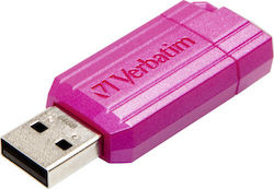 Verbatim PinStripe 64GB USB 2.0 Stick Ροζ