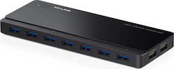 TP-LINK v1 USB 3.0 7 Port Hub with USB-A Connection & Charging Port and External Power Supply