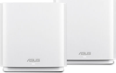 Asus Asus ZenWiFi AC (CT8) Mesh Access Point Wi‑Fi 5 Tri Band (2.4 & 5 & 5GHz) σε Διπλό Kit