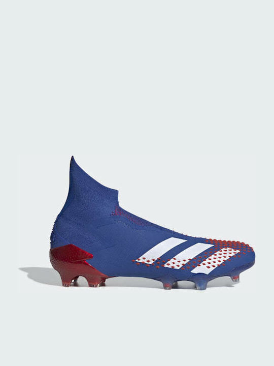 Adidas Predator Mutator 20+ FG Ψηλά Ποδοσφαιρικά Παπούτσια με Τάπες Royal Blue / Cloud White / Active Red