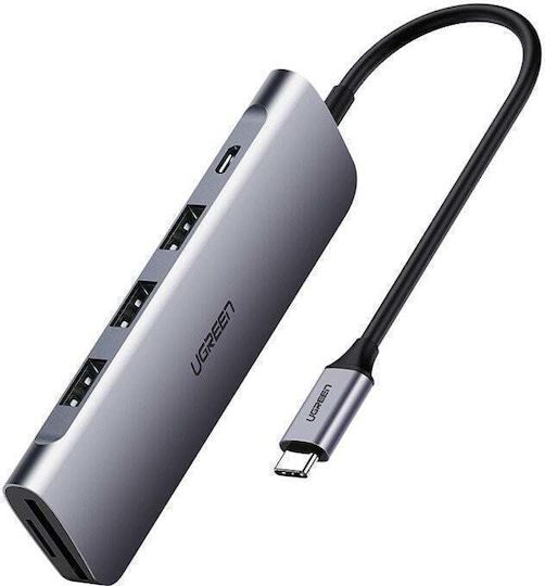 Ugreen Hub 4 Θυρών USB 3.0 με σύνδεση USB-C Γκρι