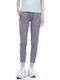 Body Action Damen-Sweatpants Light Grey Melange Vlies