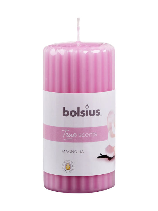 Bolsius Lumânare Aromată Magnolia cu Aromă Magnolia Roz 1buc