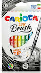 Carioca Super Brush Drawing Markers Thin Set 10 Colors 42937