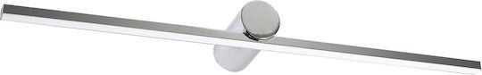 Viokef Rocco Modern Lamp Bathroom with Integrated LED and Warm White Light Silver 62.5x18cm
