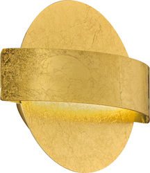 Viokef Koben Leuchte Wand LED Gold 19x16cm