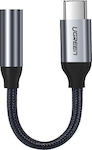 Ugreen Μετατροπέας USB-C male σε 3.5mm female Γκρι (30632)