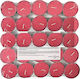 Scented Tealights Φρούτα του Δάσους Red (up to 4hrs Duration) 25pcs