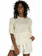 Vero Moda Women's Summer Blouse Cotton Short Sleeve Gold