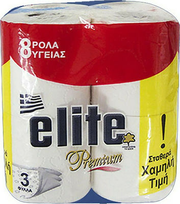 Elite Χαρτί Υγείας Premium 8 Ρολά 3 Φύλλων 75gr