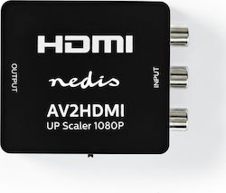 Nedis Μετατροπέας RCA female σε HDMI female (VCON3456AT)