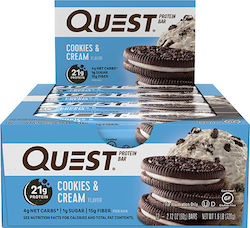 Quest Nutrition Batoane Proteice Cu Aromă Cookies & Cream 12x60gr