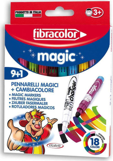 Fibracolor Magic 9+1 Drawing Markers Set 10pcs