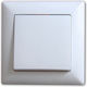 Mutlusan Candela Wall-mounted Basic Wall Switch One-Way with White Frame