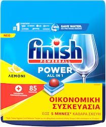 Finish All in One Max 85 Dishwasher Pods Λεμόνι