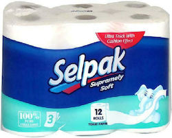 Selpak Super Soft Тоалетна Хартия 12 Ролки 3 Пластове