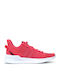 U Path Run C Kids Sports Shoes Running with Laces Real Pink / Cloud White