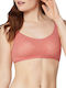 Fit Smart P EX Γυναικείο Μπουστάκι Ροζ με Επένδυση & Ελαφριά Ενίσχυση