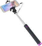 Forever JMP-100 Selfie Stick με Καλώδιο 3.5mm Ροζ