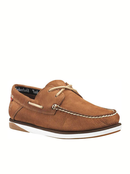 Atlantis Break Suede Ανδρικά Boat Shoes σε Καφέ Χρώμα