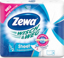 Zewa Paper Towel Wisch & Weg Economy 3 Rolls 1-Ply 110gr