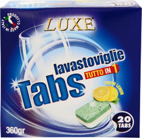 Luxe All-in-One Hülsen/Kapseln Geschirrspülmittel mit Duft Zitrone