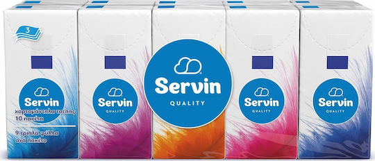 Servin Quality 10 Packs Pocket Tissues (9pcs/Pack)