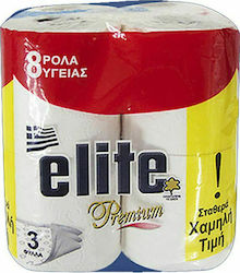 Elite Premium Toilet Paper 8 Rolls 3 Ply 6 Packs (75gr/Roll)