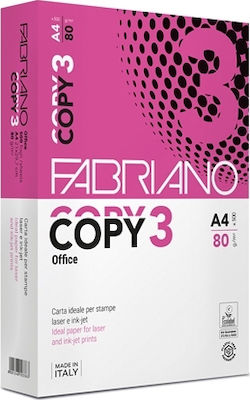 Fabriano Copy 3 Hârtie de Imprimare A4 80gr/m² 500 foi 40021297