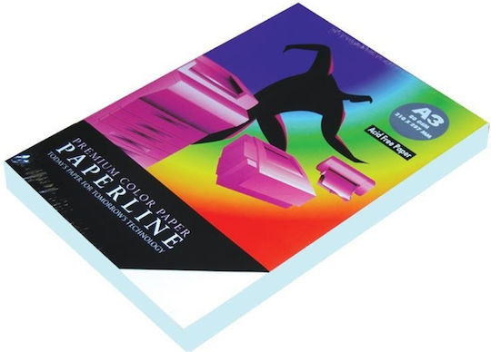 Paperline Premium Color Paper Printing Paper A3 80gr/m² 500 sheets Light Blue