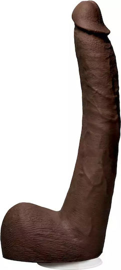 Doc Johnson Signature Cocks Isiah Maxwell Ultraskyn with Removable Vac-U-Lock Realistic Dildo with Balls and Suction Cup Chocolate 25cm