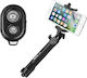 Blun Selfie Stick Tripod Bluetooth Μαύρο