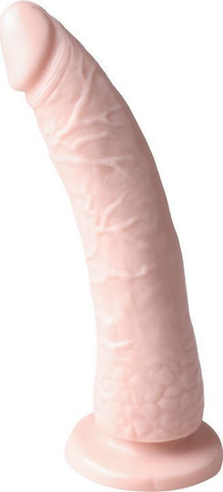 Basix Rubber Works Slim Seven Ρεαλιστικό Dildo με Βεντούζα Flesh 18cm