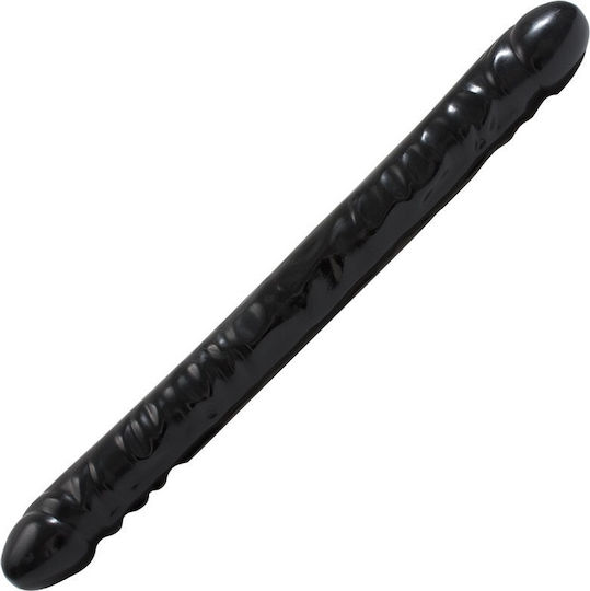 Doc Johnson Double Veined Header Διπλό Dildo Μαύρο 46cm