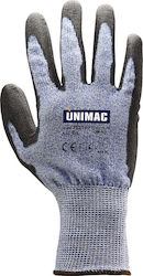 Unimac Gloves for Work Gray Polyurethane Anticope