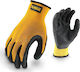 Dewalt Gripper Safety Glofe Latex Yellow