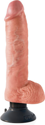 Pipedream King Cock Vibrating Cock with Balls Realistic Vibrator with a diameter of 5,7cm 25cm PD5410-21 Flesh
