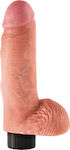 Pipedream King Cock Vibrating Cock With Balls Realistic Vibrator 18cm PD5406-21 Carne